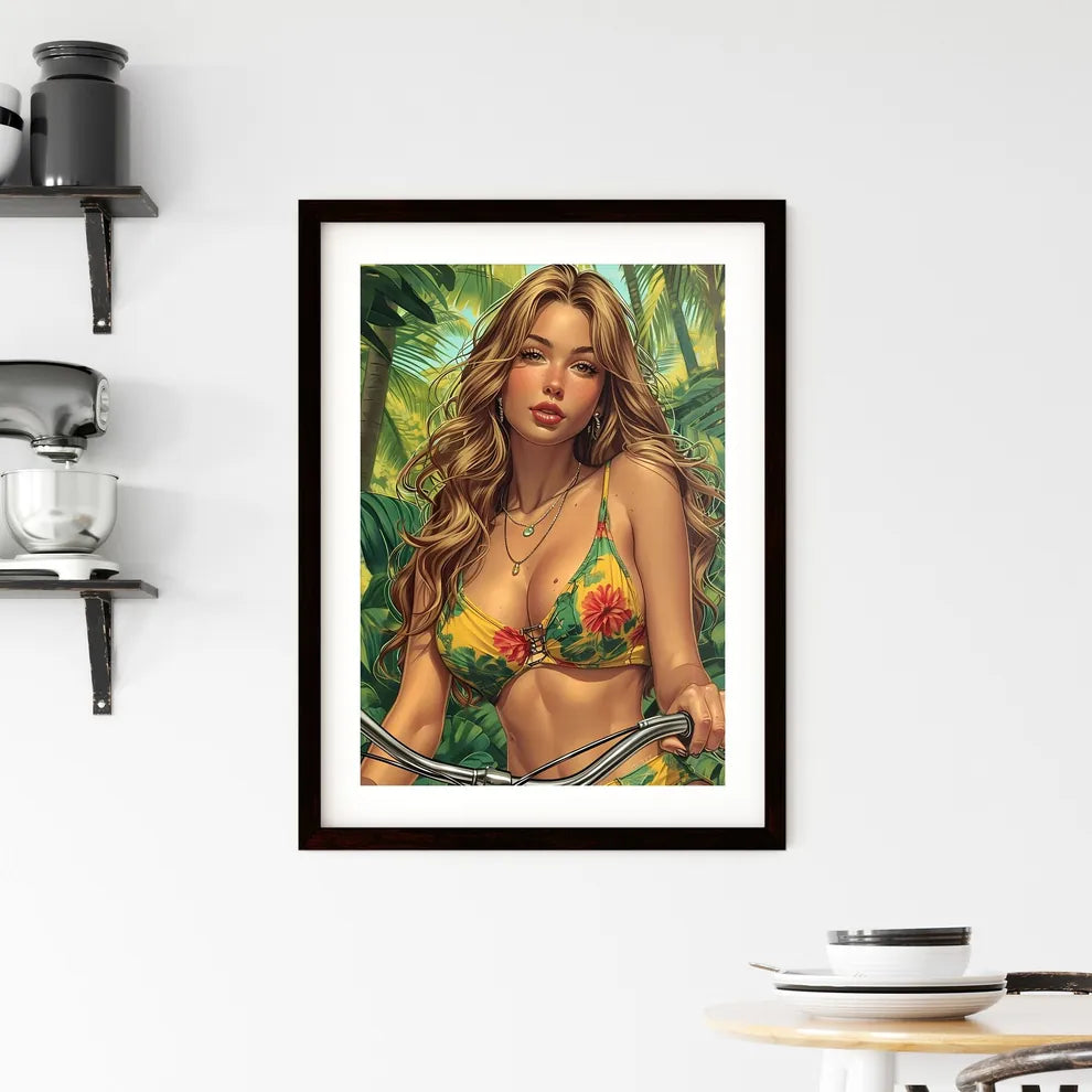 Absolutely gorgeous trashy redneck woman - A Framed Print