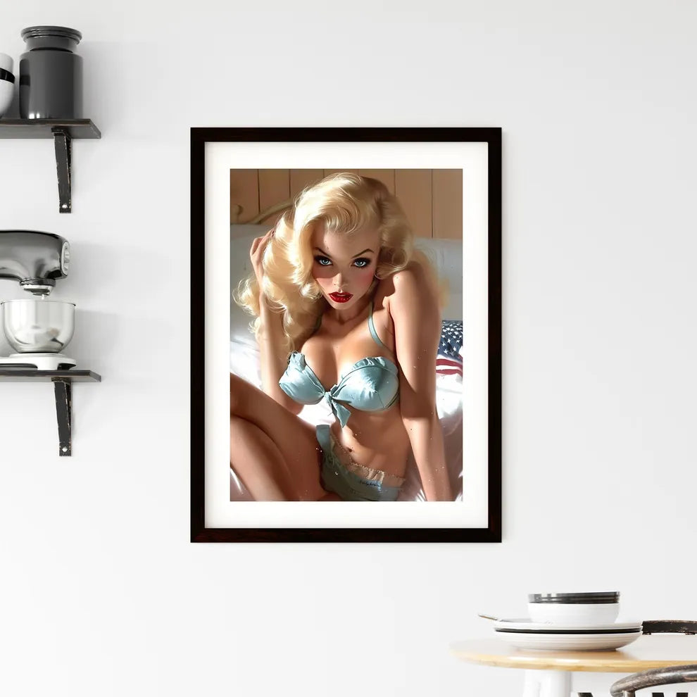 Pin up style Framed Print