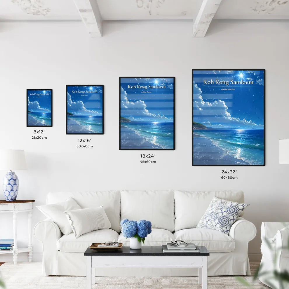 Koh Rong Samloem Beach - Art print of a beac - Kitchen Hangings