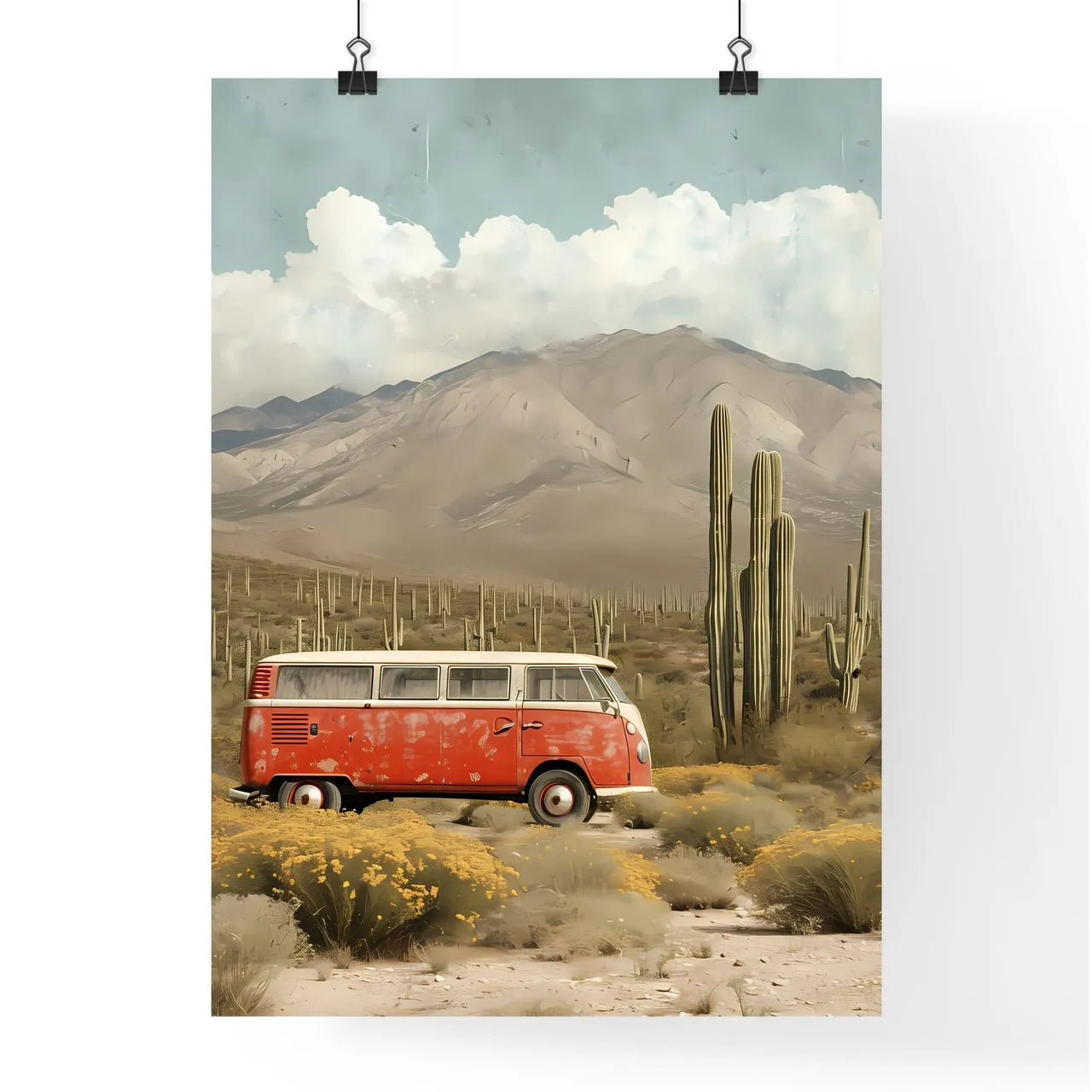 A TRENDY young person records voice - Art pr Poster