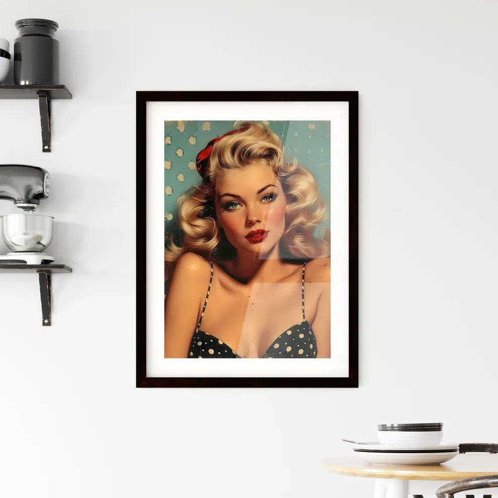 Pin up style Framed Print