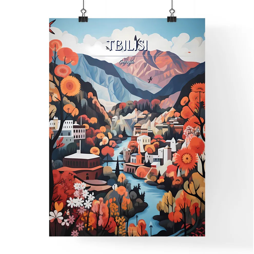 Tbilisi, Georgia - Art print of a close up of a stone Poster