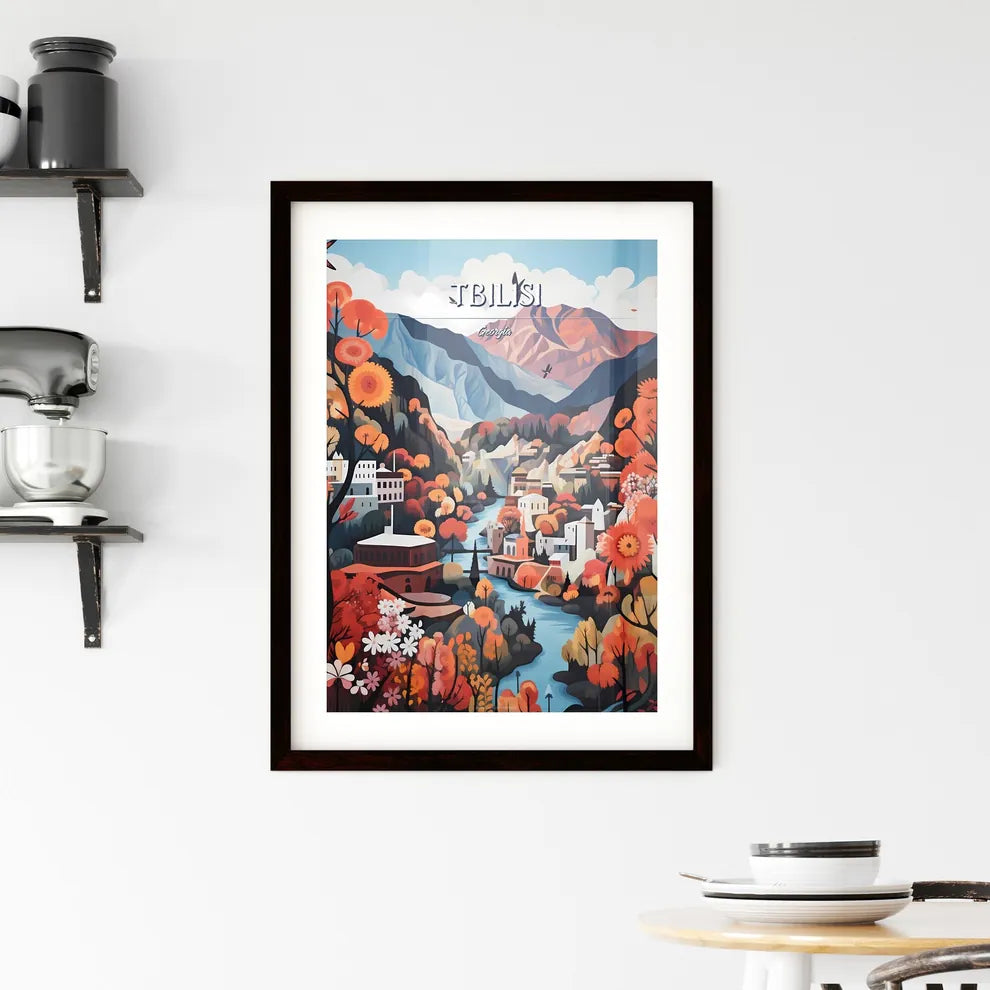 Tbilisi, Georgia - Art print of a close up of a stone Custom Print