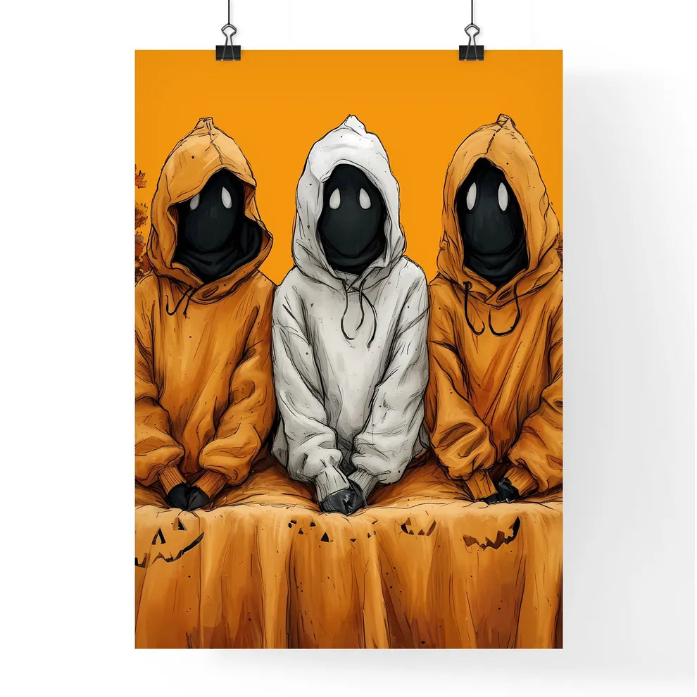 Kids wearing Halloween costumes  Poster