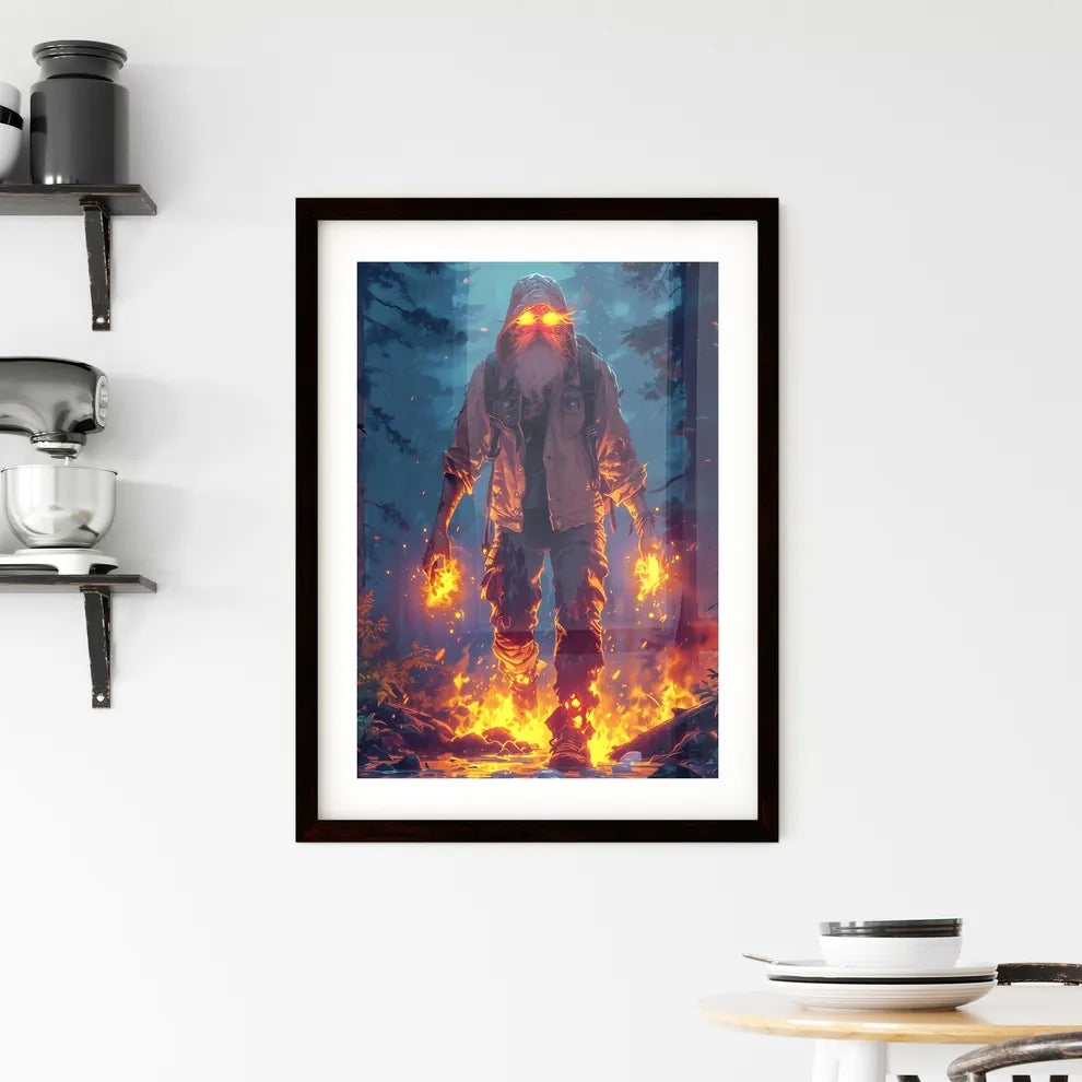 Trapped underneath a frozen lake  Framed Print