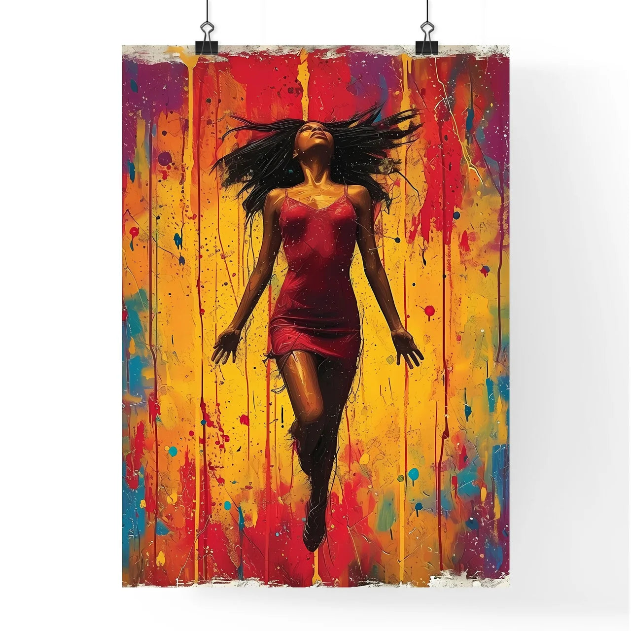 Poster of a pin up with white background - A Poster