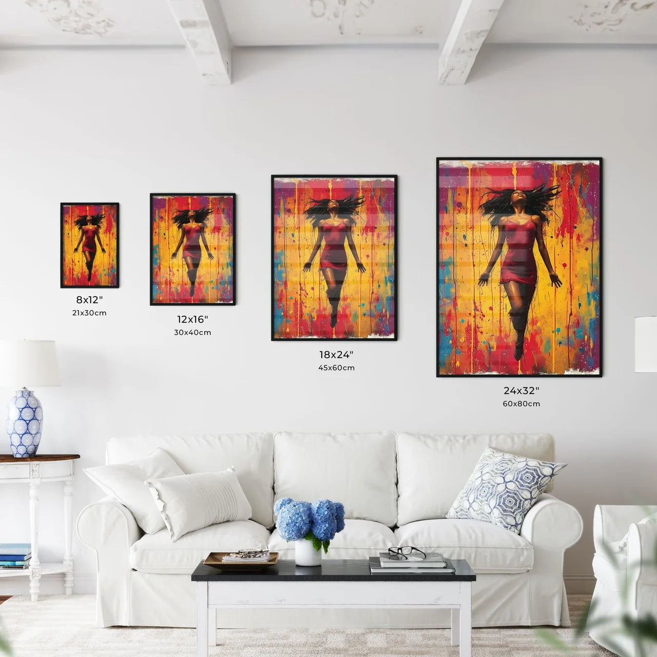 Poster of a pin up with white background - A - Kitchen Hangings