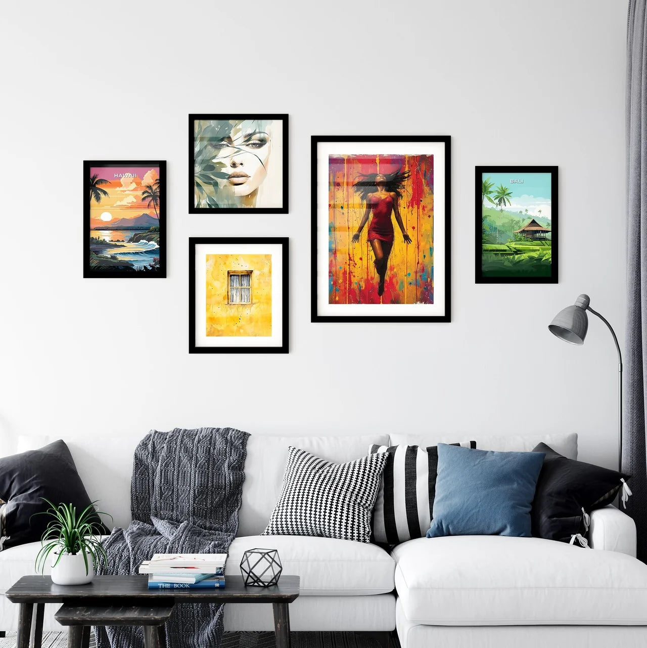 Poster of a pin up with white background - A Wall Art