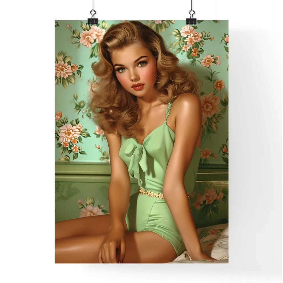Uncommon pin up girl illustration - Art prin Poster