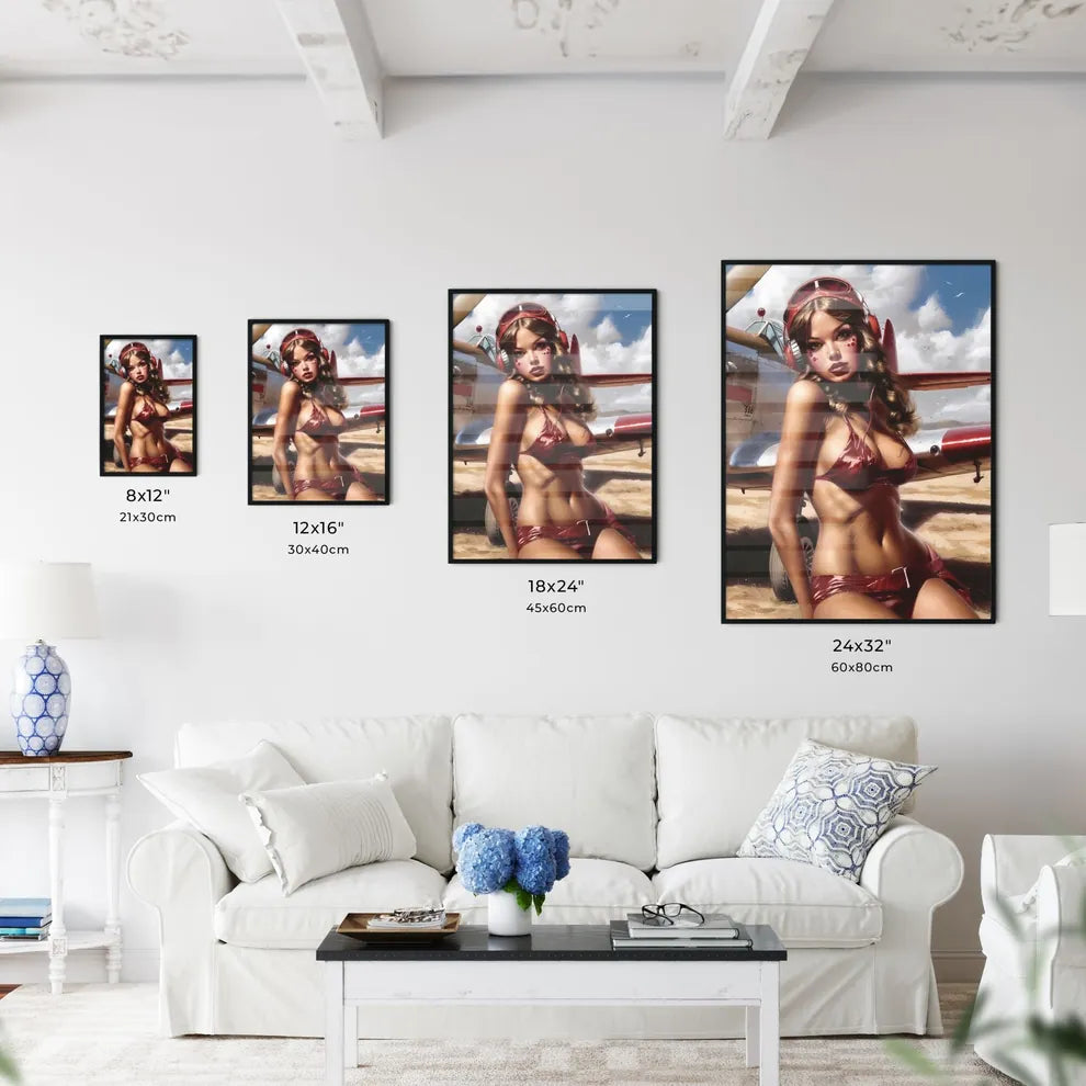 Uncommon pin up girl illustration - Kitchen Hangings