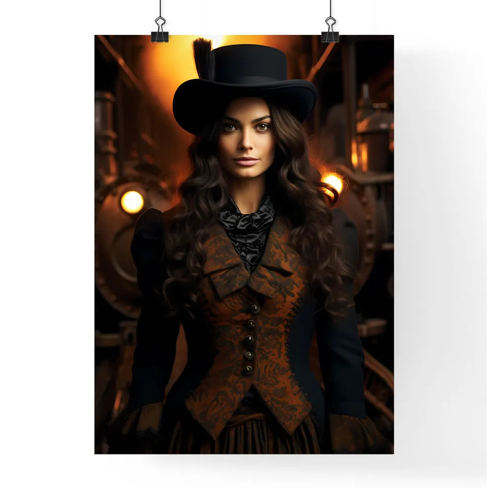 Vintage retro travel - Art print of a neon c Poster