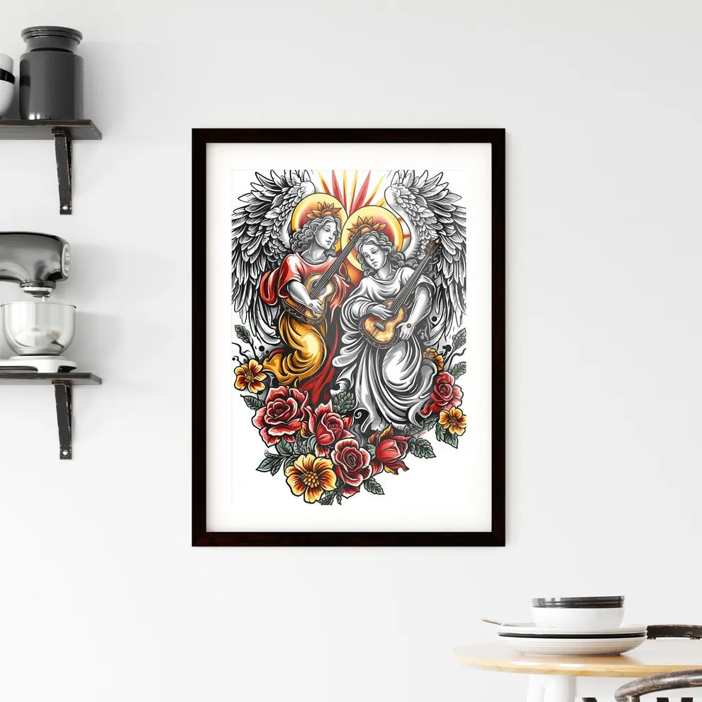 Angels in heaven Framed Print