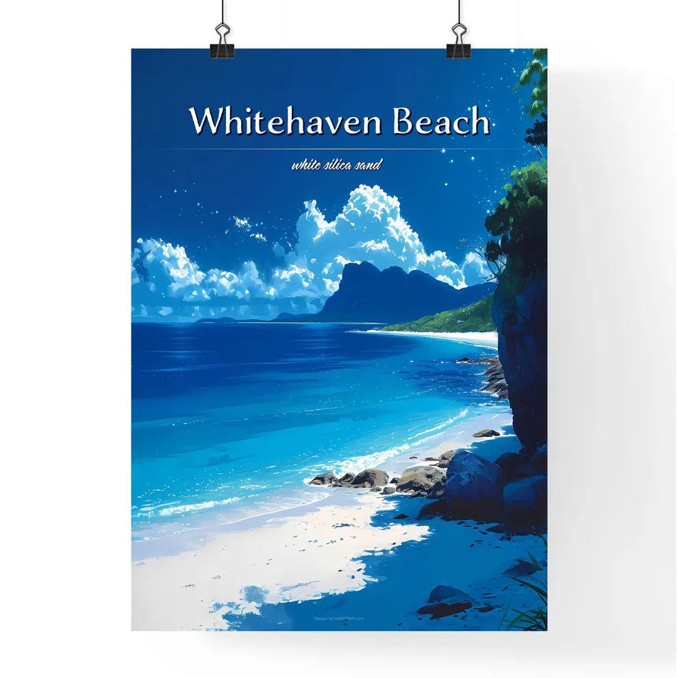 Whitehaven Beach - Art print of a landscape  Poster