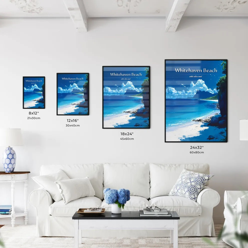 Whitehaven Beach - Art print of a landscape  - Kitchen Hangings