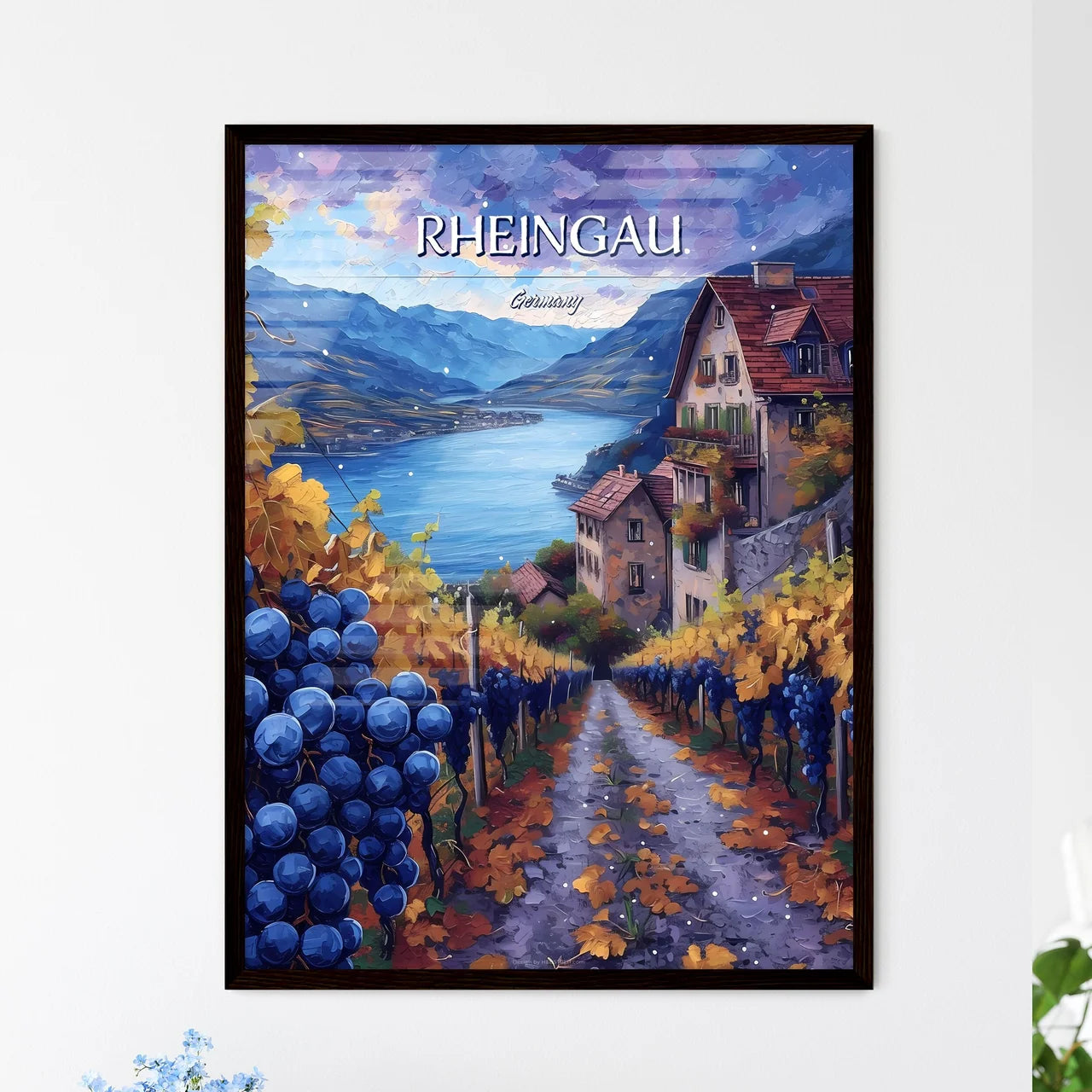 Rheingau - Framed Art Print