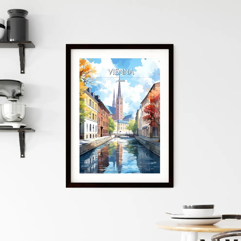 Vienna, Austria - Art print of a woman in a green uniform Custom Print