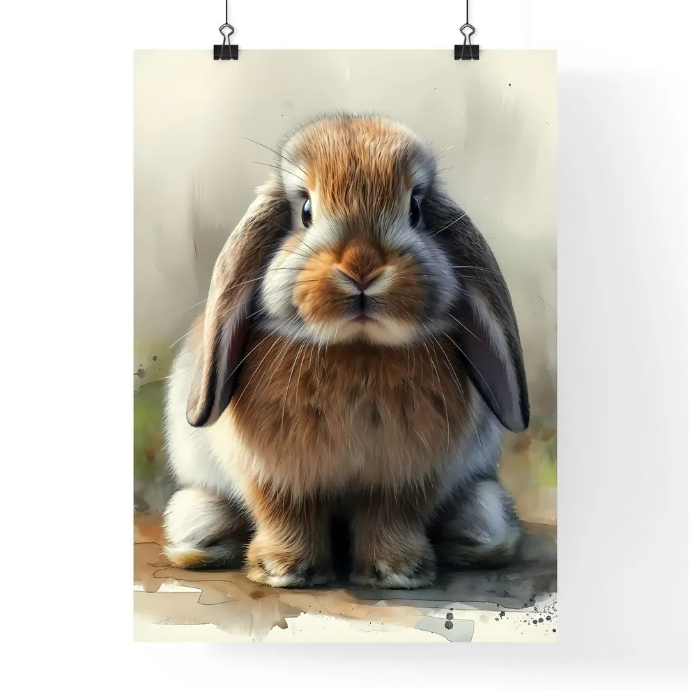 A cute fluffy bunny Poster