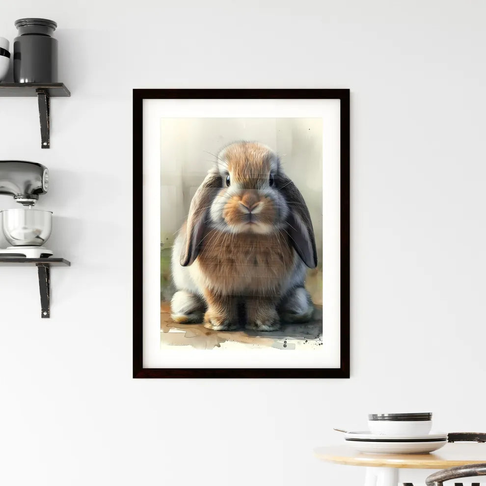 A cute fluffy bunny Framed Print