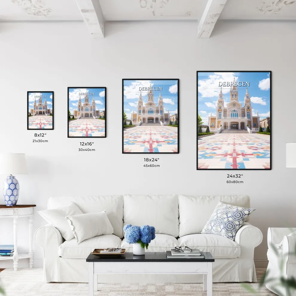 Debrecen, Hungary - Art print of a woman sitting on a bed Size Chart