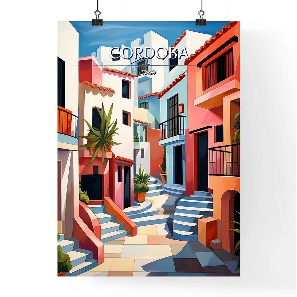 Cordoba, Spain - Art print of a group of circular objects Poster