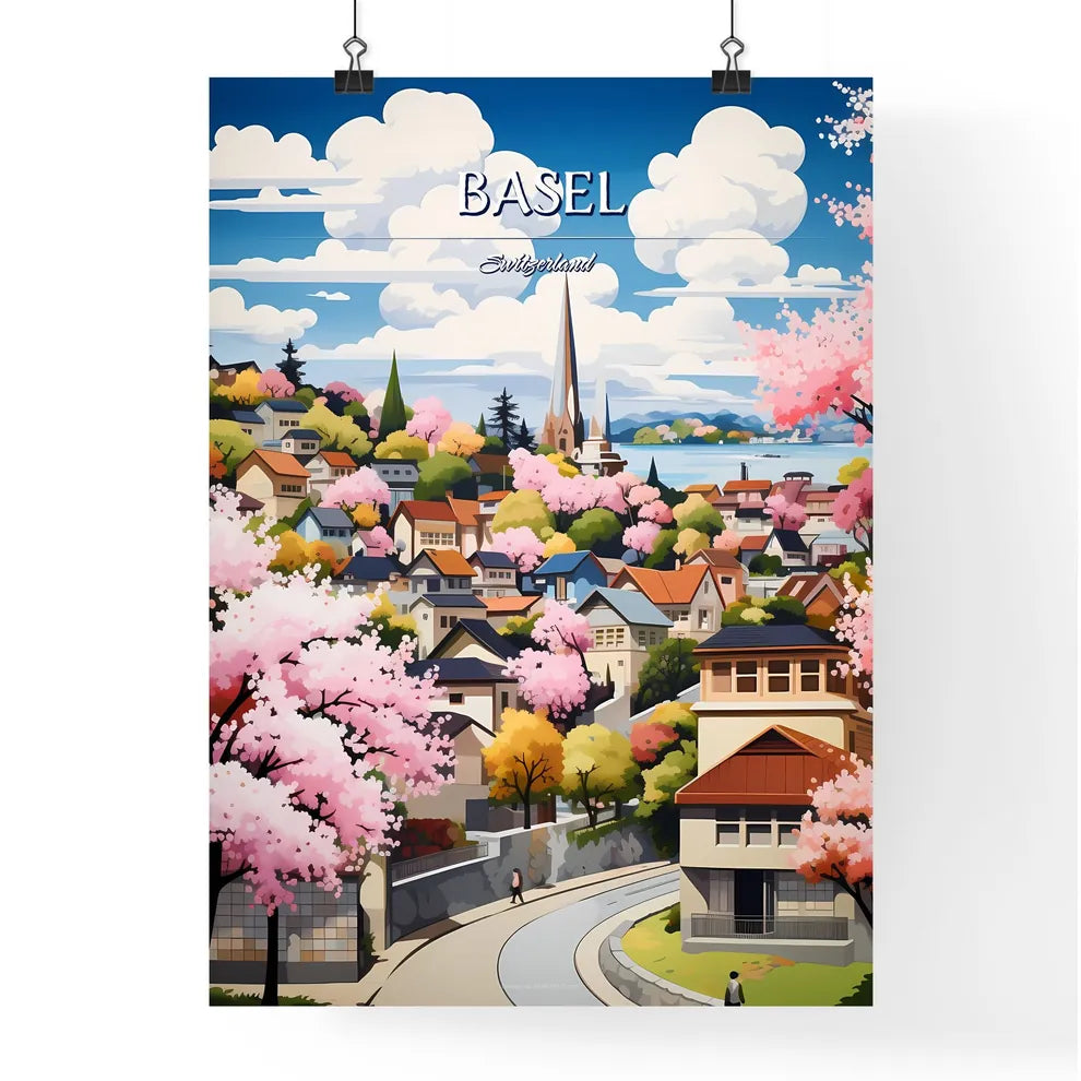 Basel, Switzerland - Art print of a group of mannequins wearing garments Poster