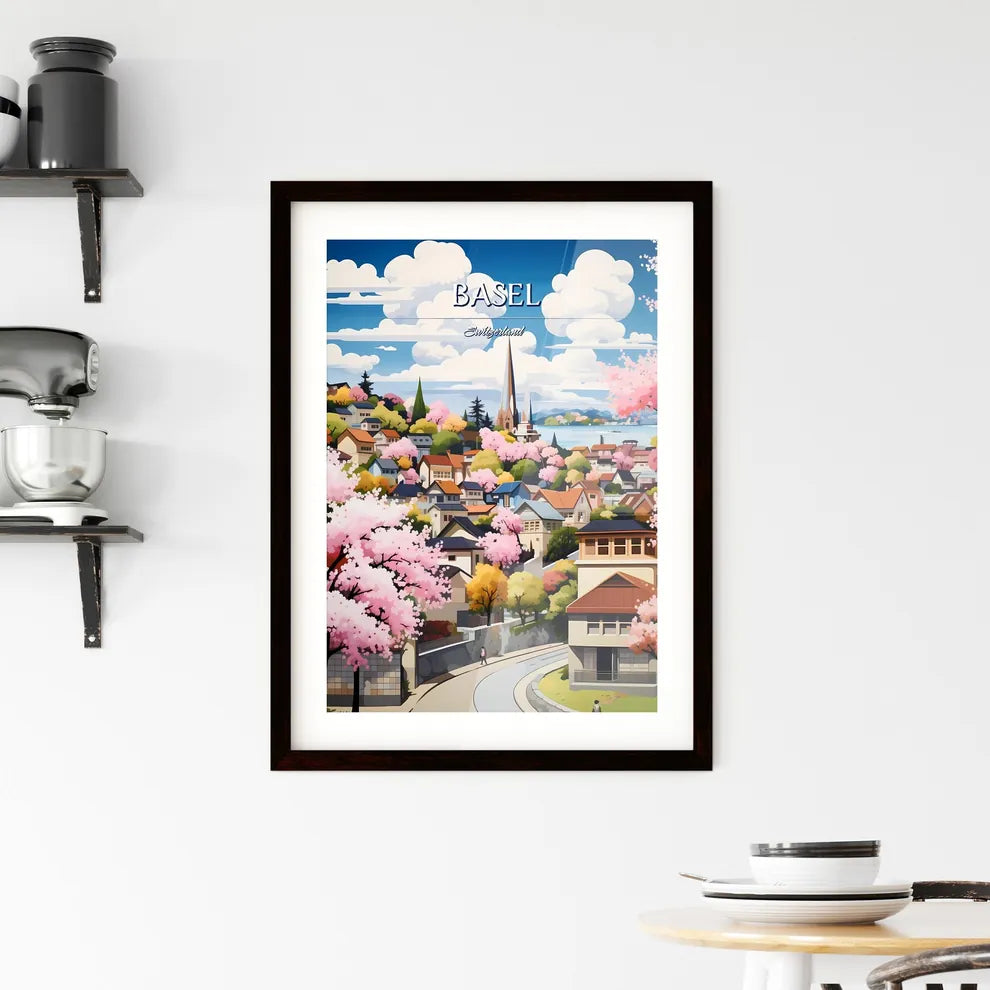 Basel, Switzerland - Art print of a group of mannequins wearing garments Custom Print