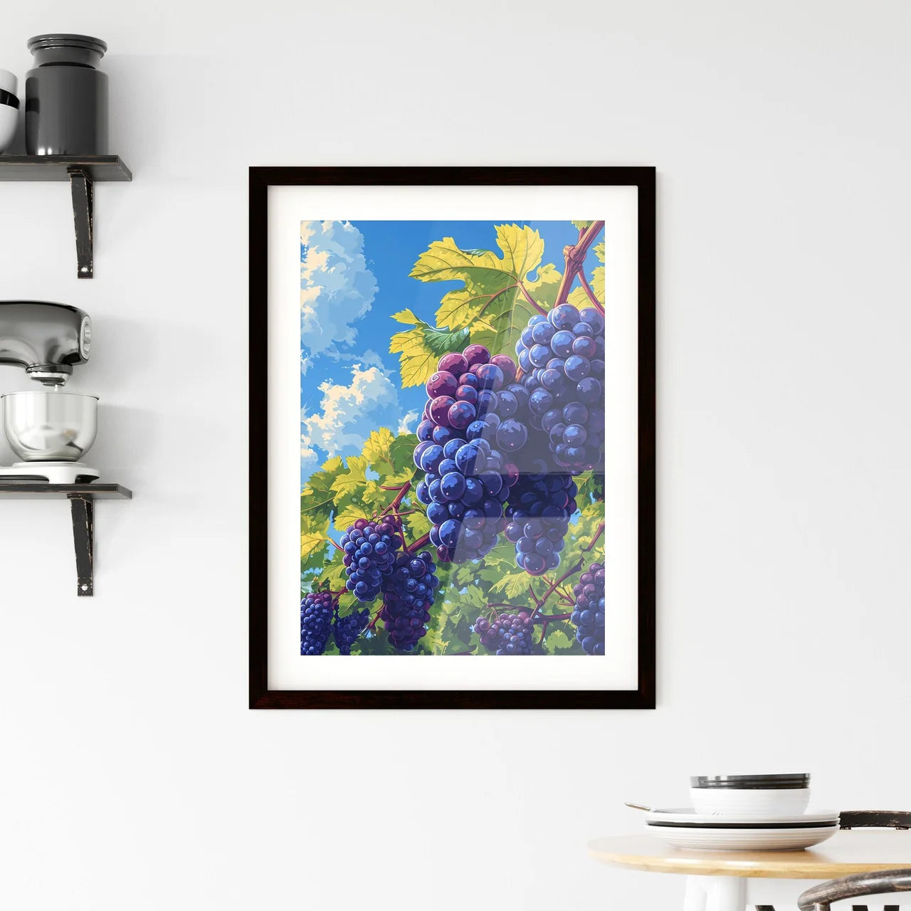 A picture of a Sicilian vineyard - Art print Framed Print
