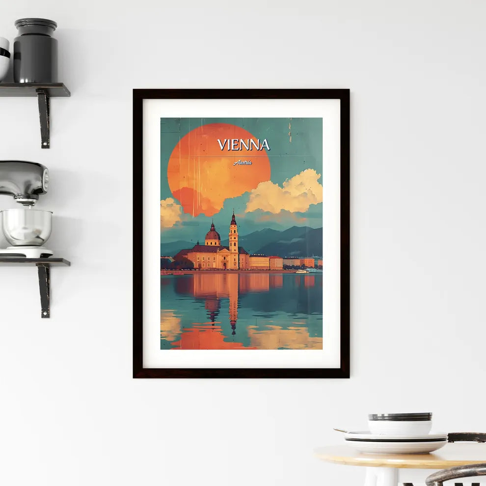 Vienna, Austria - Art print of a cow standing in a field Custom Print