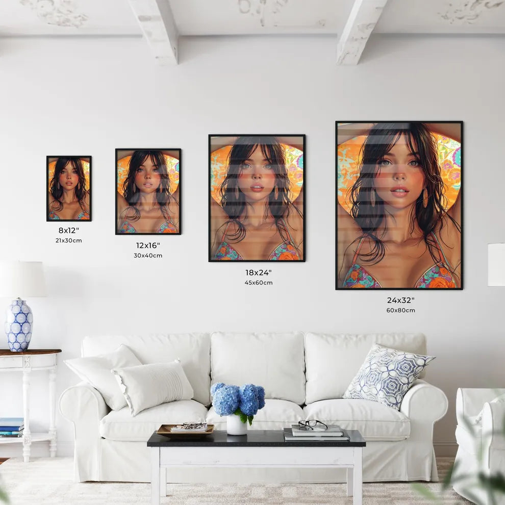 Desgin pin up girl portrait illustration - A - Kitchen Hangings