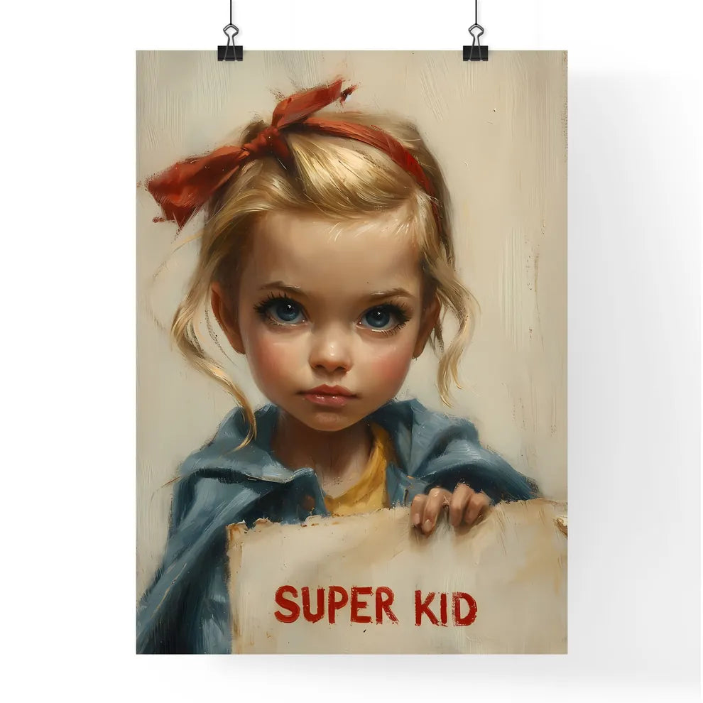 Cute cartoon of Child-friendly superhero - A Poster