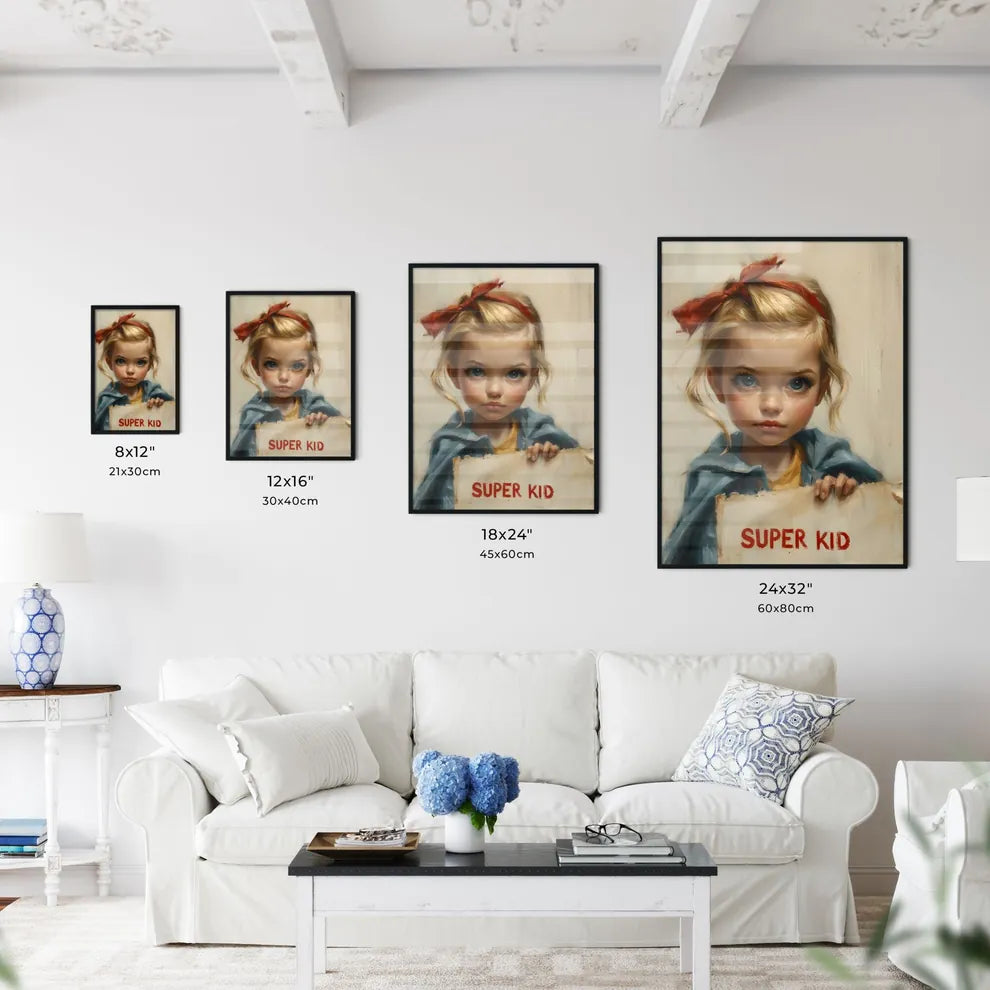 Cute cartoon of Child-friendly superhero - A - Kitchen Hangings