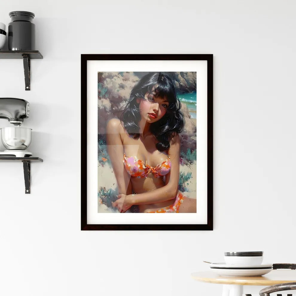 Vintage 1950's illustration - Art print of a Framed Print