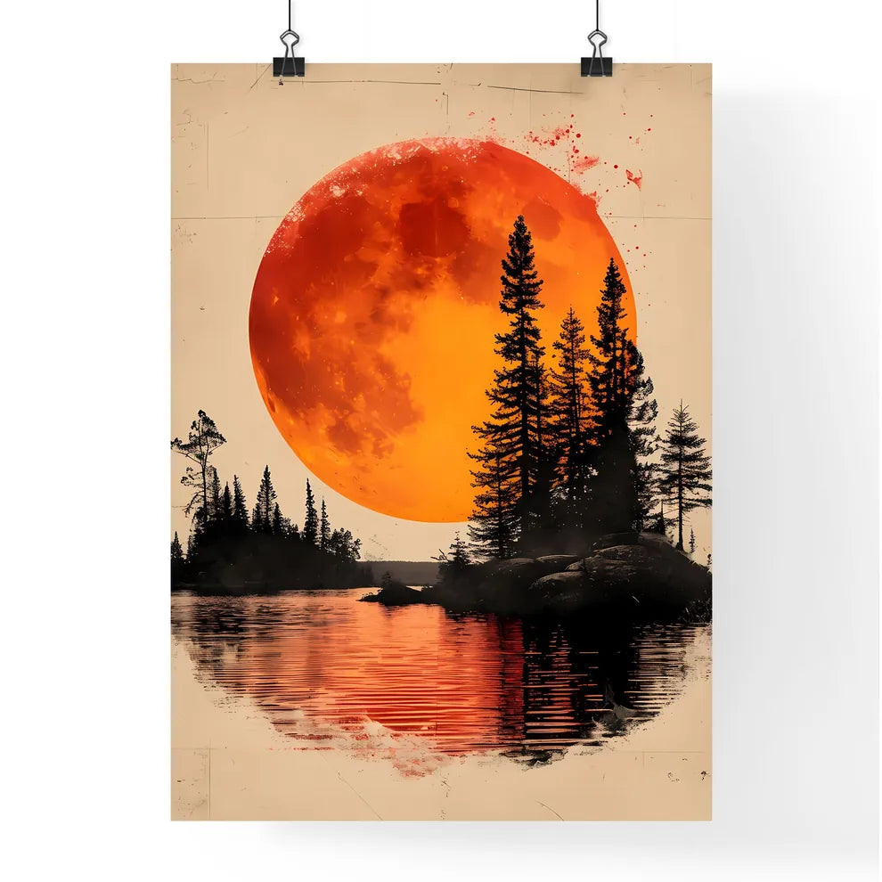 Watercolor tilable paper with christmas tree Poster