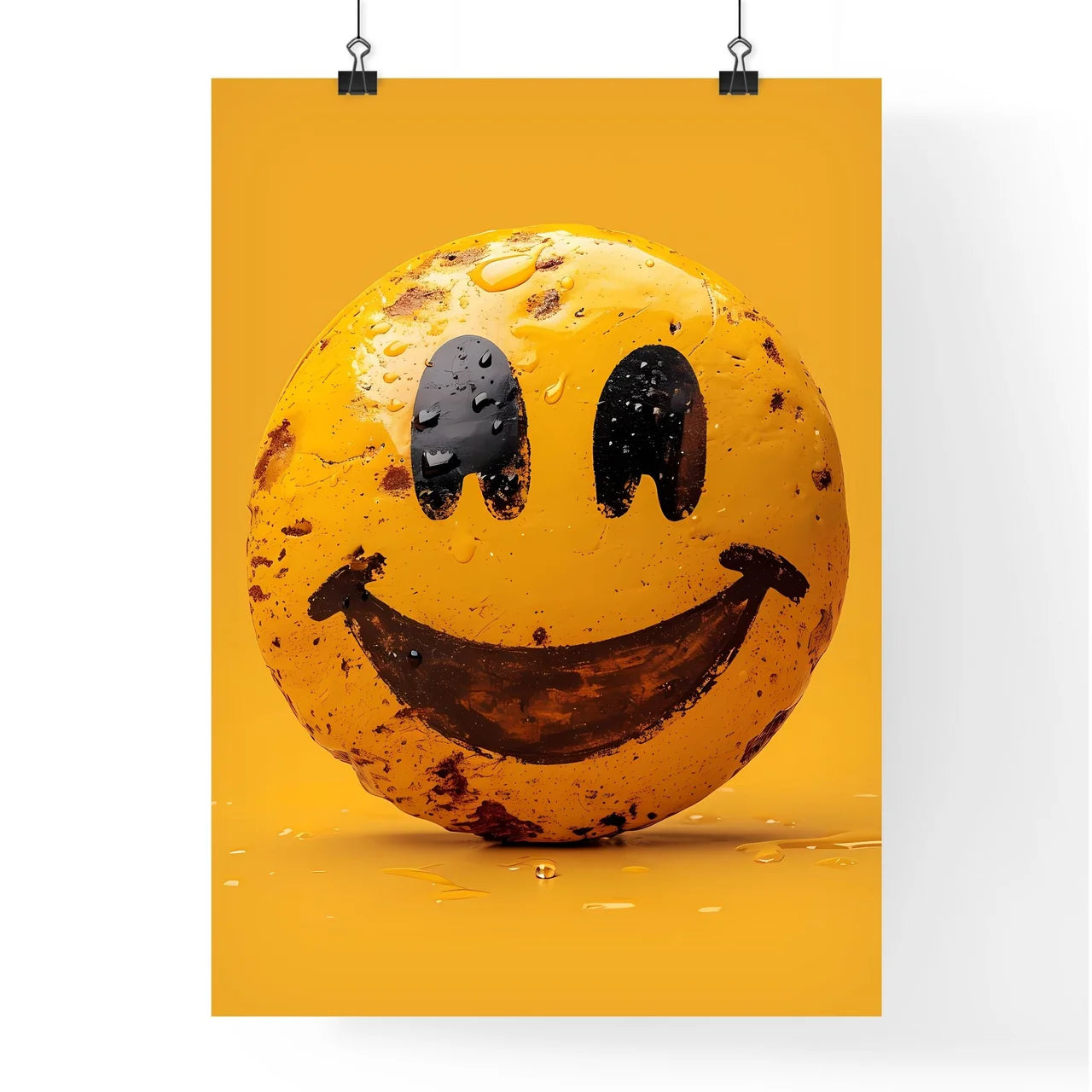 A minimalist smiley Poster