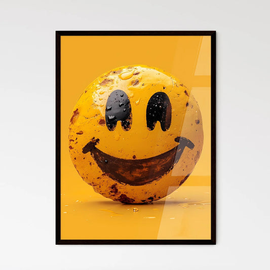 A minimalist smiley - Framed Art Print