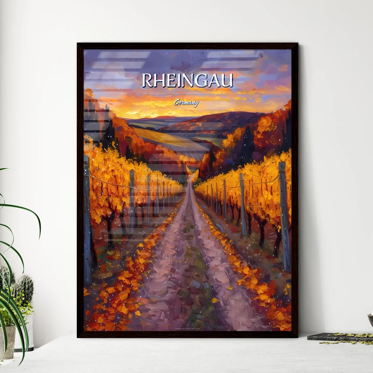 Rheingau - Framed Art Print
