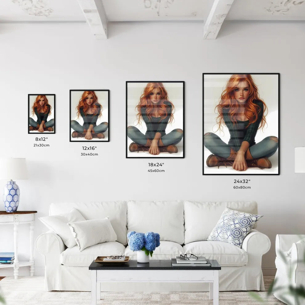 Smart vintage pin up girl - Art print of a bunches of grapes on a vine Default Title