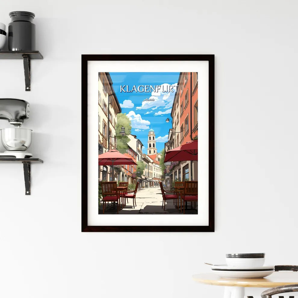 Klagenfurt, Austria - Art print of a sandy area with the sun shining Custom Print