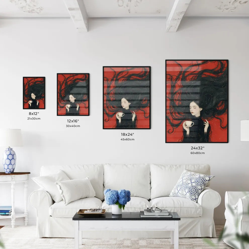 Woman with very long hair - Kitchen Hangings