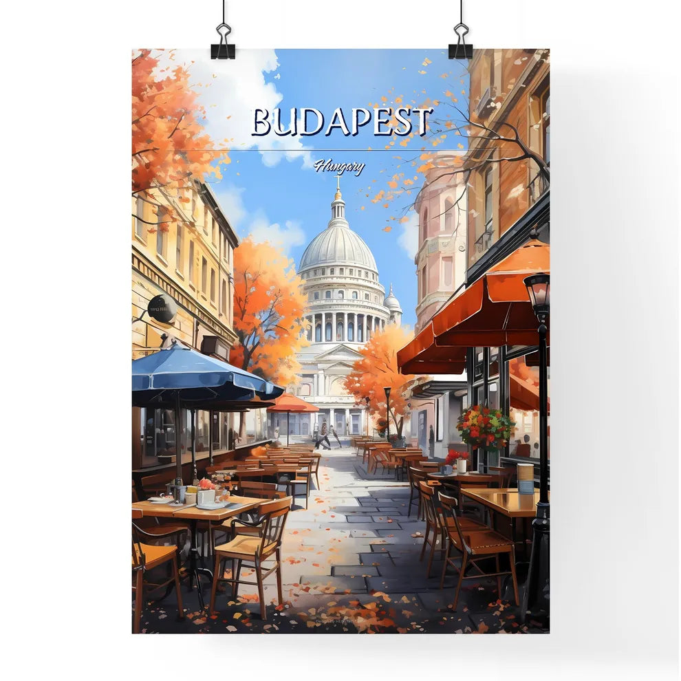Budapest, Hungary - Art print of a rabbit with its mouth open Poster