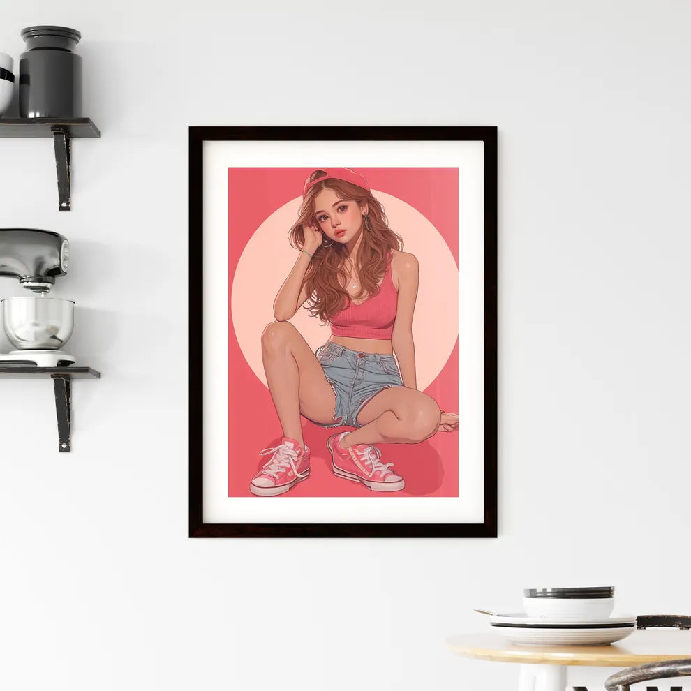 Saint mary anime - pop art style - comic boo Framed Print