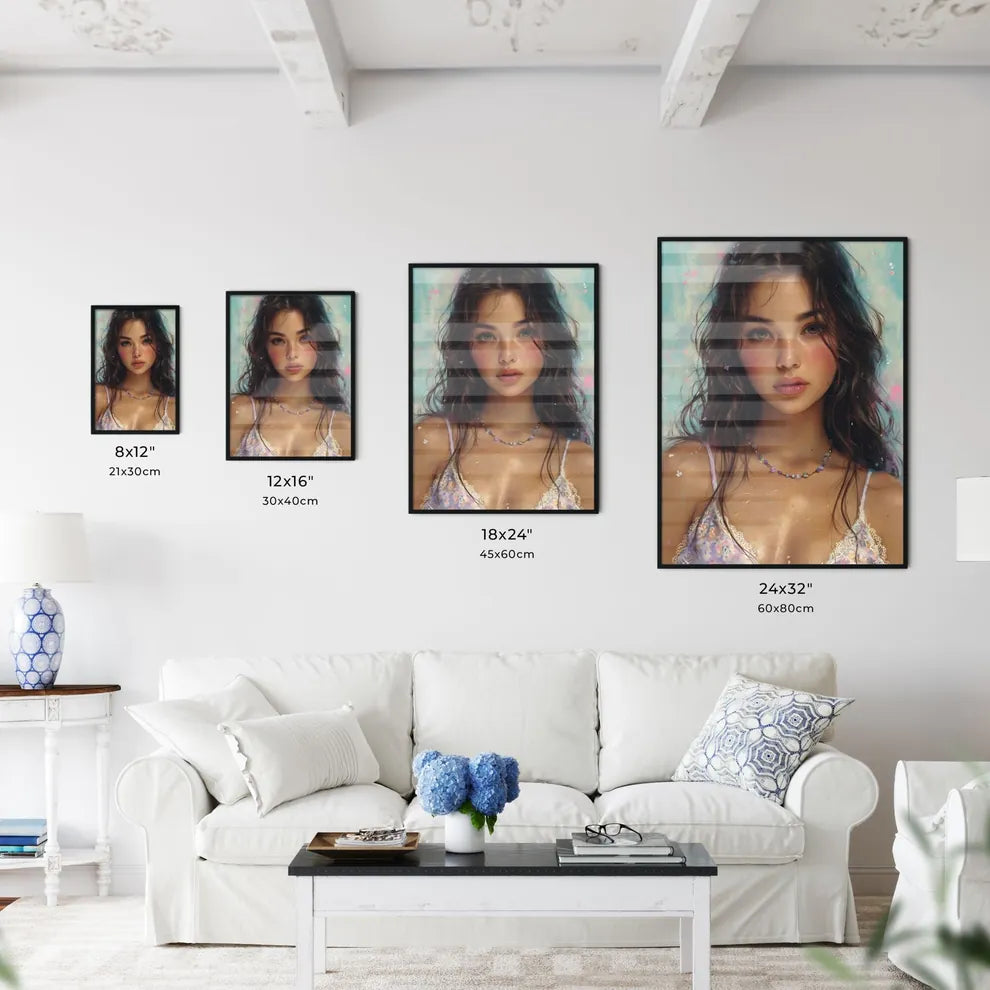 Old comic book style pin up girl - Art print - Kitchen Hangings