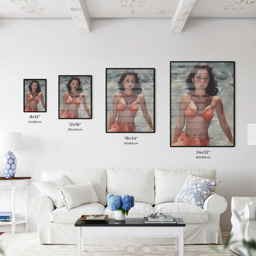 Vintage poster design - Art print of a woman - Kitchen Hangings