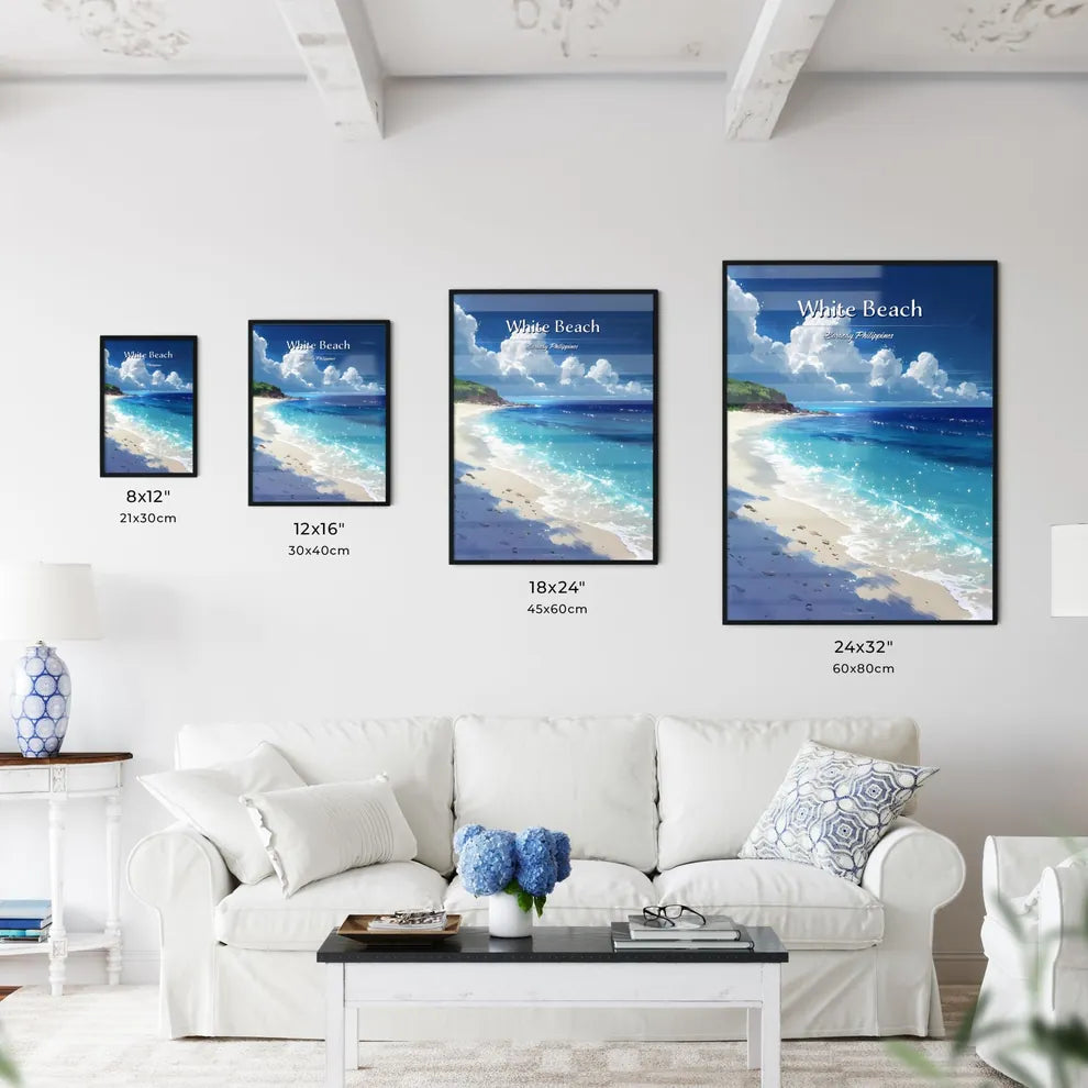 White Beach (Boracay) - Art print of a beach - Kitchen Hangings