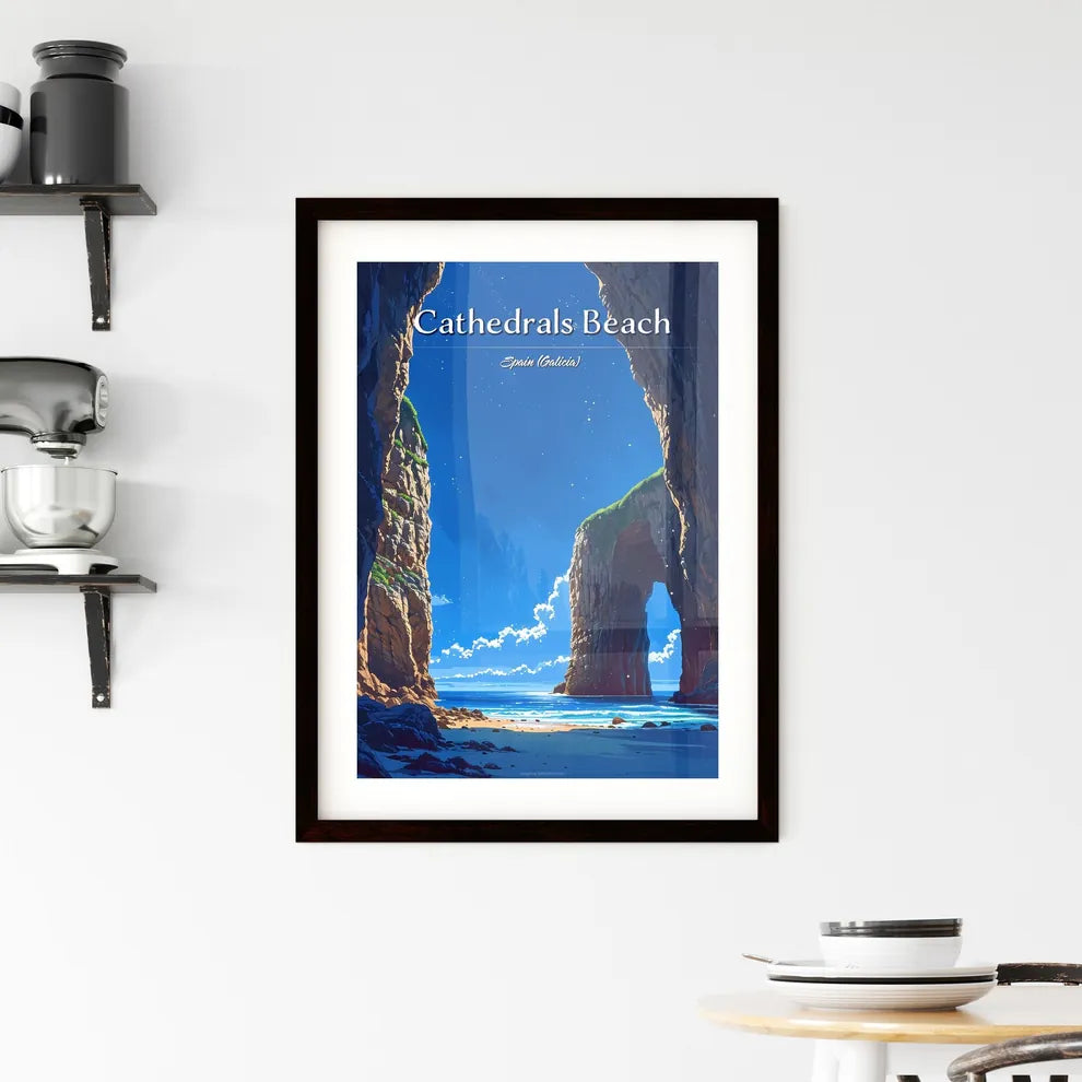 Cathedrals Beach Framed Print