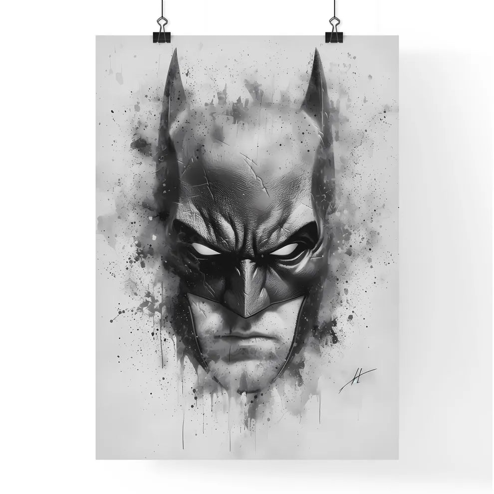 Black and white comic Poster