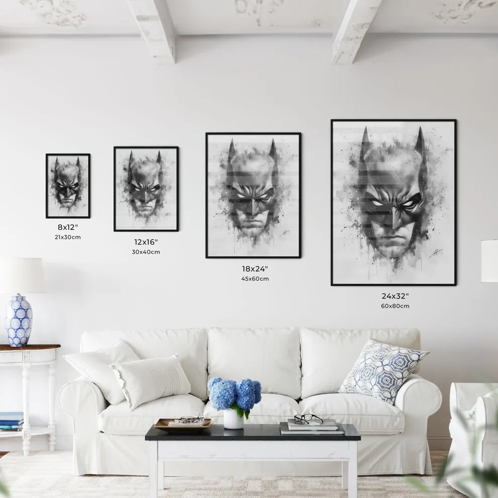 Black and white comic Size Chart