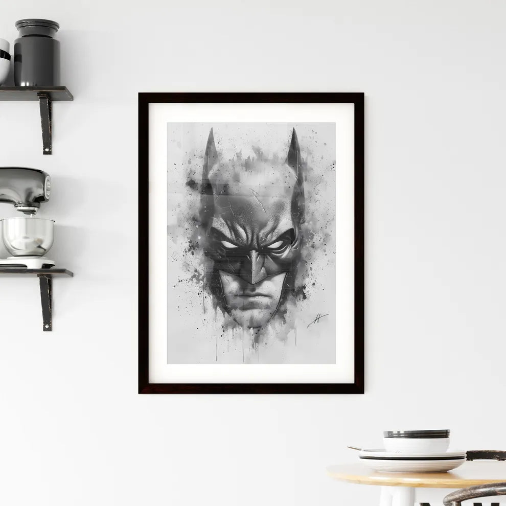 Black and white comic Framed Print