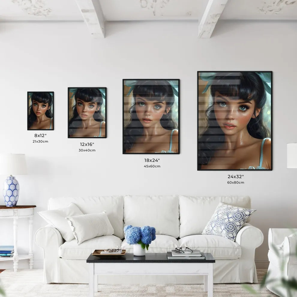 Desgin pin up girl portrait illustration - A - Kitchen Hangings