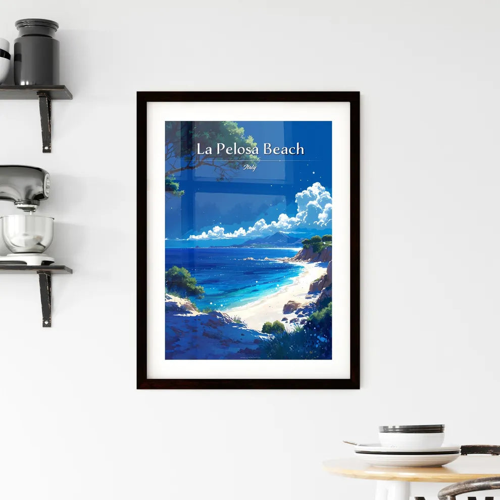 La Pelosa Beach Framed Print